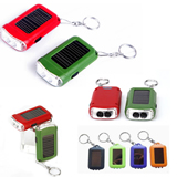 Solar Power Flashlight Keychain